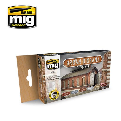 AMMO Urban Diorama Colors 6 x 17 ml (A.MIG-7177)