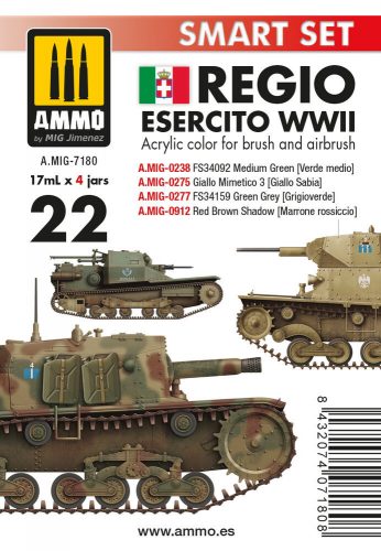 AMMO Regio Esercito WWII 4 x 17 ml (A.MIG-7180)