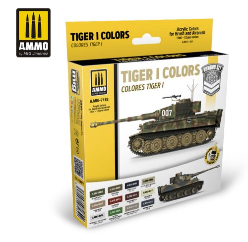 AMMO Tiger I Colors Set 12 x 17 ml (A.MIG-7182)