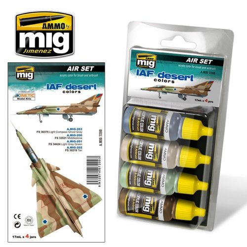 AMMO IAF Desert Colors 4 x 17 ml (A.MIG-7200)