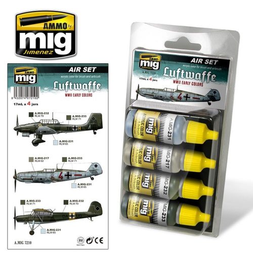 AMMO Luftwaffe WWII Early Colors 4 x 17 ml (A.MIG-7210)