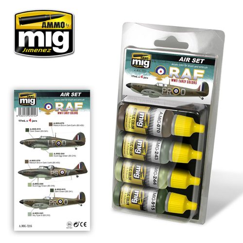 AMMO RAF WWII Early Colors 4 x 17 ml (A.MIG-7215)