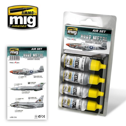 AMMO Bare Metal Aircraft Colors 4 x 17 ml (A.MIG-7216)