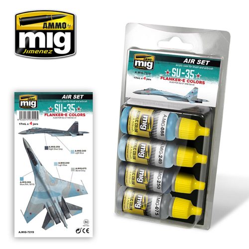 AMMO SU-35 Flanker-E Colors 4 x 17 ml (also for SU-27 and SU-34) 4 x 17 ml (A.MIG-7219)