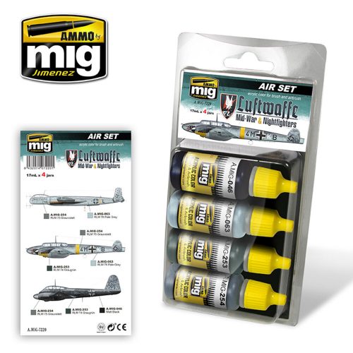 AMMO Luftwaffe Mid-War & Nightfighters 4 x 17 ml (A.MIG-7220)