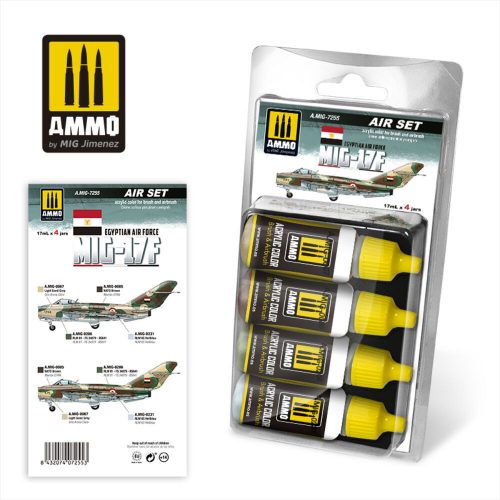 AMMO MIG-17F Egyptian Air Force Set 4 x 17 ml (A.MIG-7255)