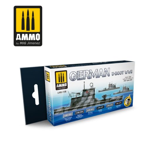 AMMO German U-Boot WWII Set 4 x 17 ml (A.MIG-7258)