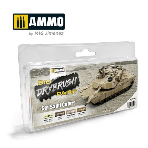 AMMO DRYBRUSH Set Sand Colors Set 4 x 17 ml (A.MIG-7304)