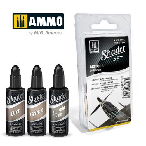 AMMO SHADER Set Motors 4 x 17 ml (A.MIG-7325)