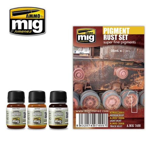 AMMO Pigment Rust Set 4 x 17 ml (A.MIG-7400)