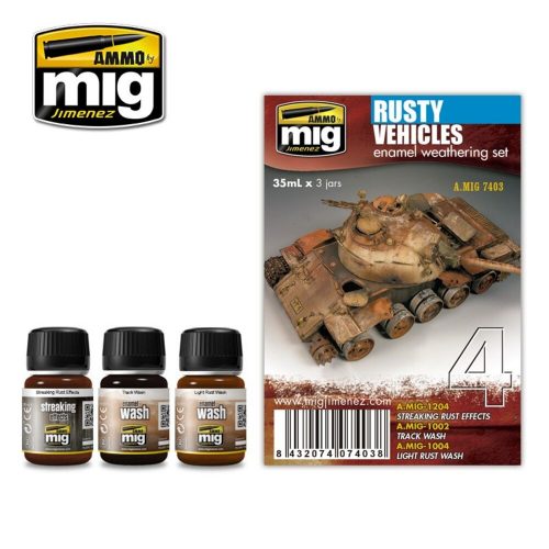 AMMO Rusty Vehicles 4 x 17 ml (A.MIG-7403)