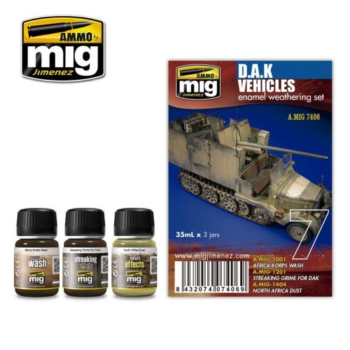 AMMO D.A.K. Vehicles 4 x 17 ml (A.MIG-7406)