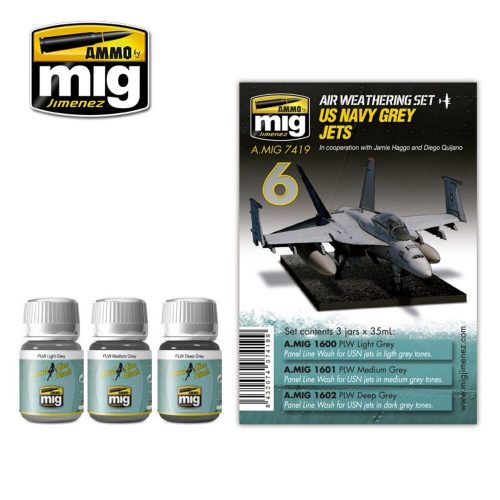 AMMO US Navy Grey Jets 4 x 17 ml (A.MIG-7419)