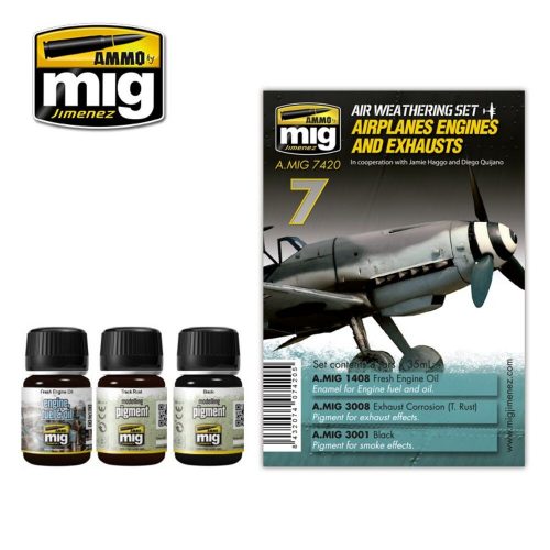 AMMO Airplanes Engines and Exhausts 4 x 17 ml (A.MIG-7420)