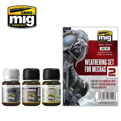 AMMO Weathering Set for Mechas 4 x 17 ml (A.MIG-7429)