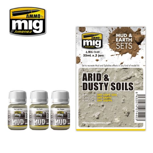 AMMO Arid & Dusty Soils 4 x 17 ml (A.MIG-7440)