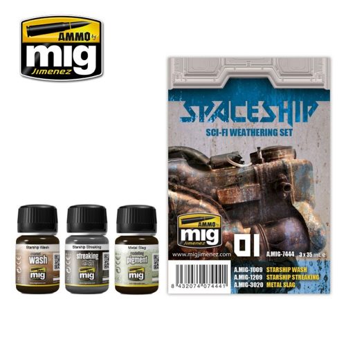 AMMO Spaceship Sci-Fi Weathering Set 4 x 17 ml (A.MIG-7444)