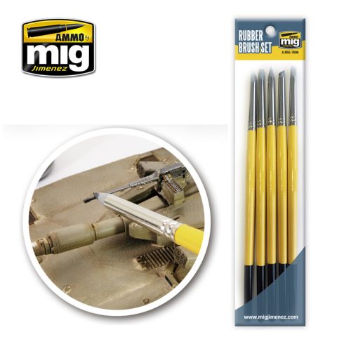 AMMO Rubber Brush Set (A.MIG-7606)