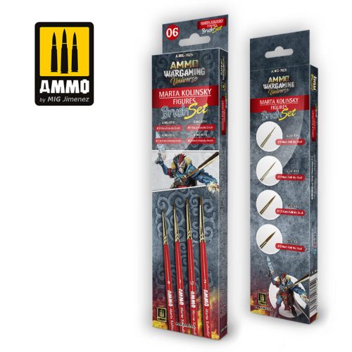 AMMO AMMO WARGAMING UNIVERSE - Marta Kolinsky Figures Brush Set (A.MIG-7625)