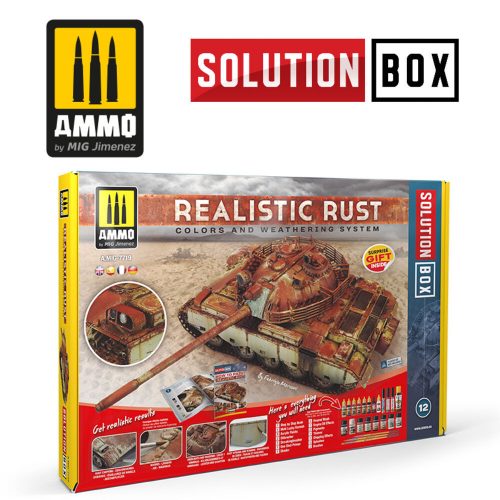 AMMO SOLUTION BOX 12 - Realistic Rust (A.MIG-7719)