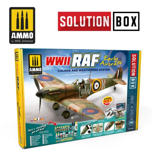 AMMO SOLUTION BOX 10 - WWII RAF Early Aircraft (A.MIG-7722)