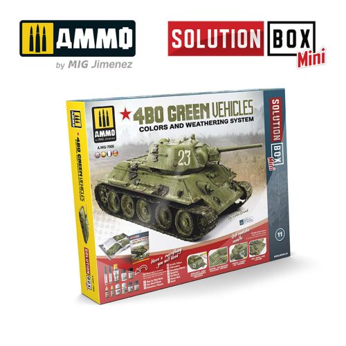 AMMO SOLUTION BOX MINI 11 - 4BO Russian Green Vehicles (A.MIG-7900)