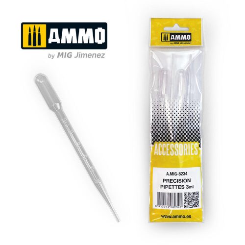 AMMO Large Pipettes 3mL (0.1 oz) - 4 pcs. (A.MIG-8234)