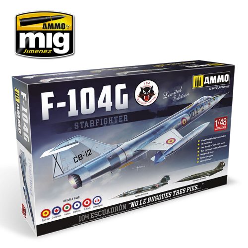 AMMO F-104G Starfighter - Spanish, Canadian, Italian, Greek, Norwegian, Turkish versions 1:48 (A.MIG-8504)