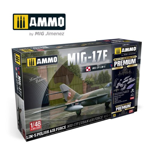 AMMO MiG-17F/LIM-5, Poland-Cuba-Angola Premium Edition 1:48 (A.MIG-8513)