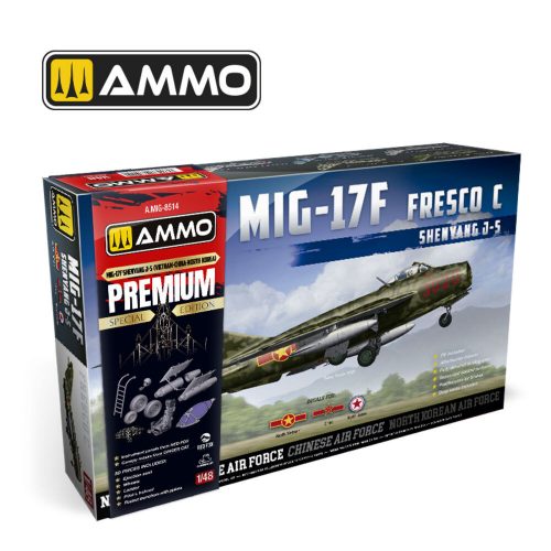 AMMO MiG-17F Shenyang J-5, Vietnam-China-North Korea Premium Edition 1:48 (A.MIG-8514)