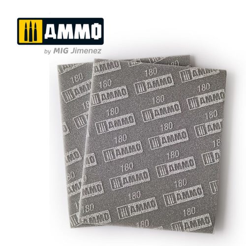 AMMO Sanding Sponge Sheet (180) - 2 pcs. (A.MIG-8556)