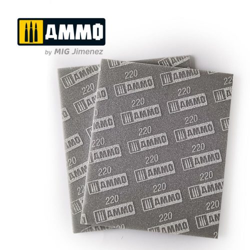 AMMO Sanding Sponge Sheet (220) - 2 pcs. (A.MIG-8557)