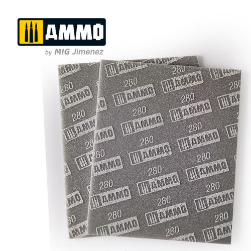 AMMO Sanding Sponge Sheet (280) - 2 pcs. (A.MIG-8558)