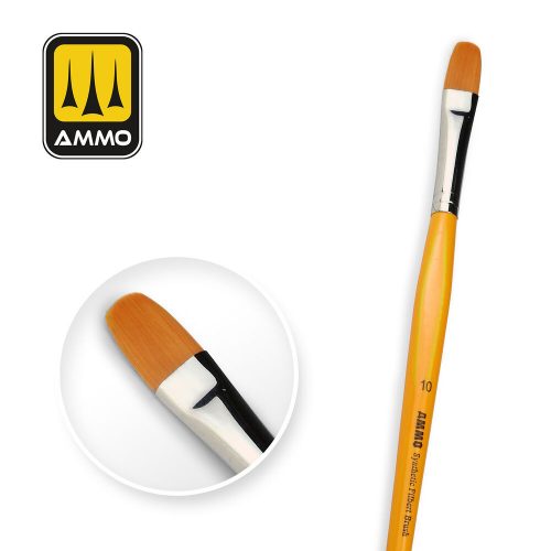 AMMO 10 Synthetic Filbert Brush with T-Handle (A.MIG-8589)