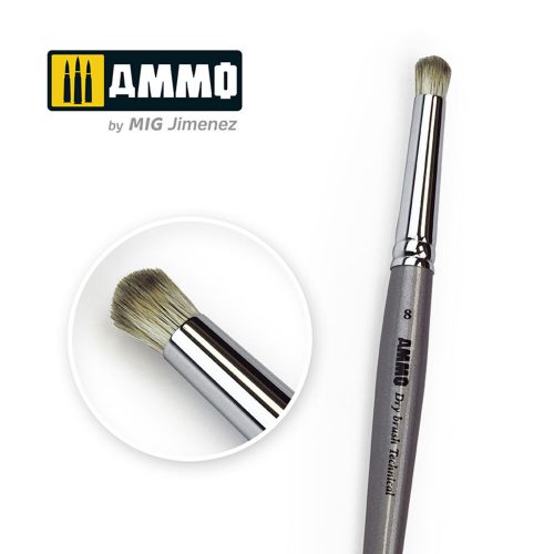 AMMO 8 AMMO Drybrush Technical Brush (A.MIG-8703)