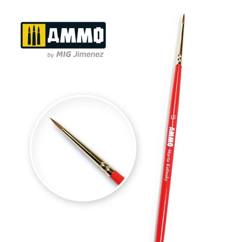 AMMO 1.5 AMMO Marta Kolinsky Brush (A.MIG-8712)