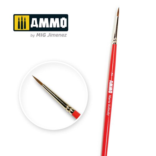 AMMO 2 AMMO Marta Kolinsky Brush (A.MIG-8714)