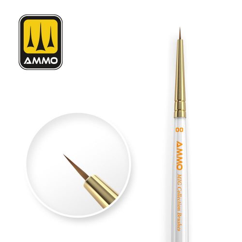 AMMO MÍG Collection Brushes Conical Ø00 (A.MIG-8719)