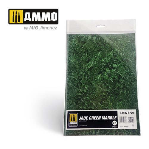 AMMO Jade Green Marble. Sheet of Marble - 2 pcs (A.MIG-8779)