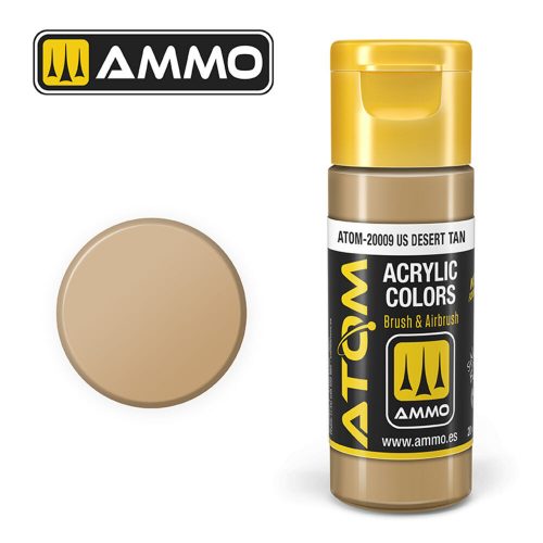 AMMO ATOM COLOR US Desert Tan Acrylic Paint 20 ml (ATOM-20009)