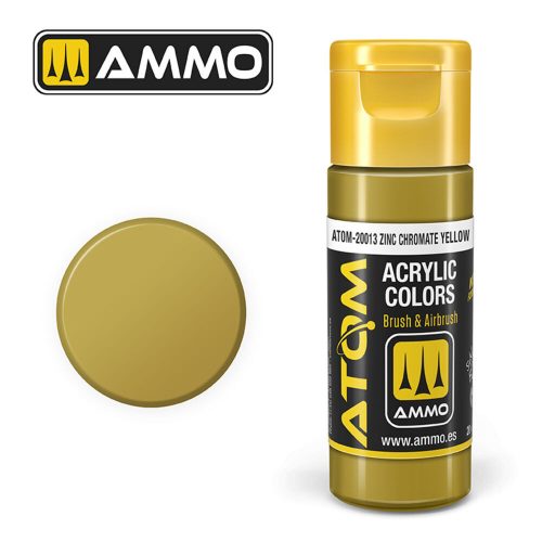 AMMO ATOM COLOR Zinc Chromate Yellow Acrylic Paint 20 ml (ATOM-20013)