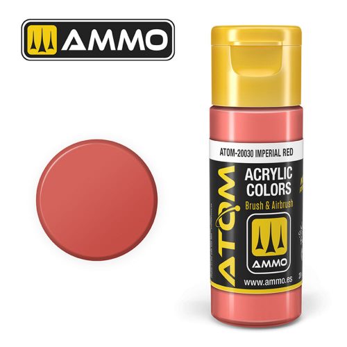 AMMO ATOM COLOR Imperial Red Acrylic Paint 20 ml (ATOM-20030)