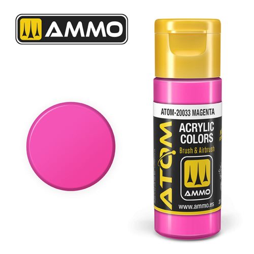 AMMO ATOM COLOR Magenta Acrylic Paint 20 ml (ATOM-20033)