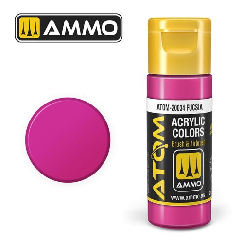 AMMO ATOM COLOR Fucsia Acrylic Paint 20 ml (ATOM-20034)