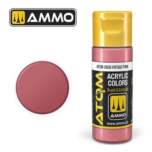 AMMO ATOM COLOR Vintage Pink Acrylic Paint 20 ml (ATOM-20036)