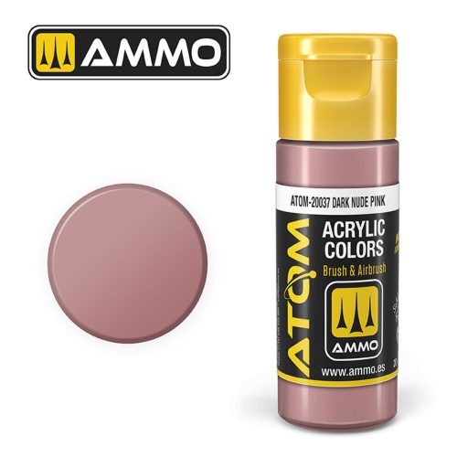 AMMO ATOM COLOR Dark Nude Pink Acrylic Paint 20 ml (ATOM-20037)