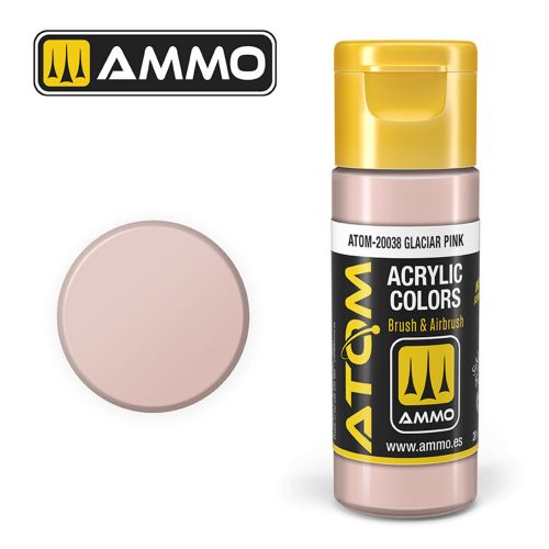 AMMO ATOM COLOR Glacier Pink Acrylic Paint 20 ml (ATOM-20038)