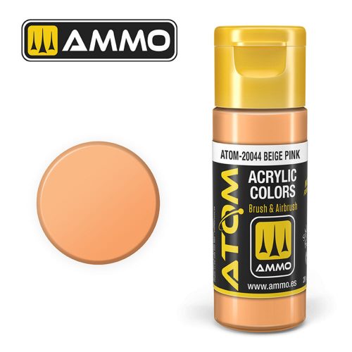 AMMO ATOM COLOR Beige Pink Acrylic Paint 20 ml (ATOM-20044)