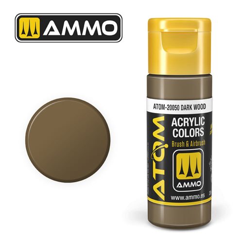 AMMO ATOM COLOR Dark Wood Acrylic Paint 20 ml (ATOM-20050)