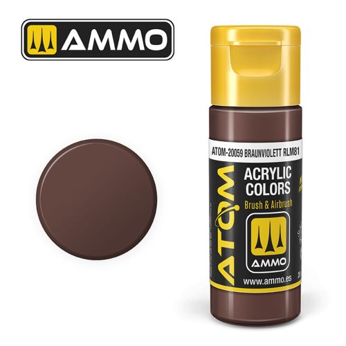 AMMO ATOM COLOR Braunviolett RLM81 Acrylic Paint 20 ml (ATOM-20059)